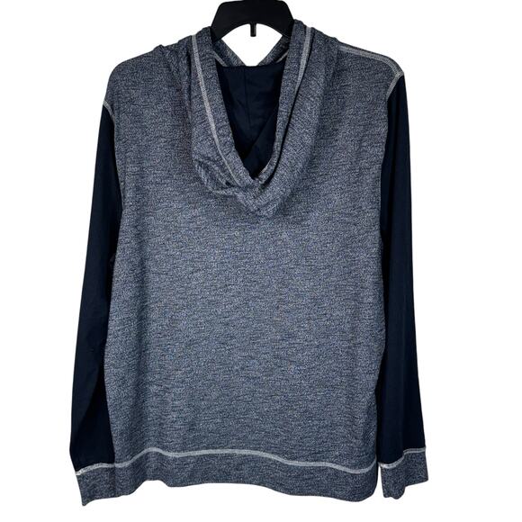 Abercrombie & Fitch Mens XX-Large Pullover Hoodie Stretch Pocket Marled Slits - Picture 5 of 9